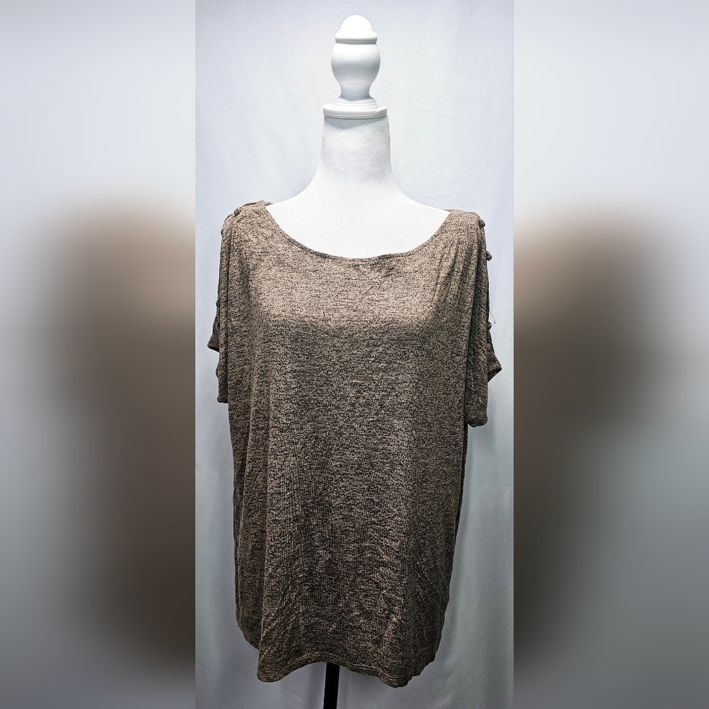 2XL Ultra Teeze Top Heather Brown